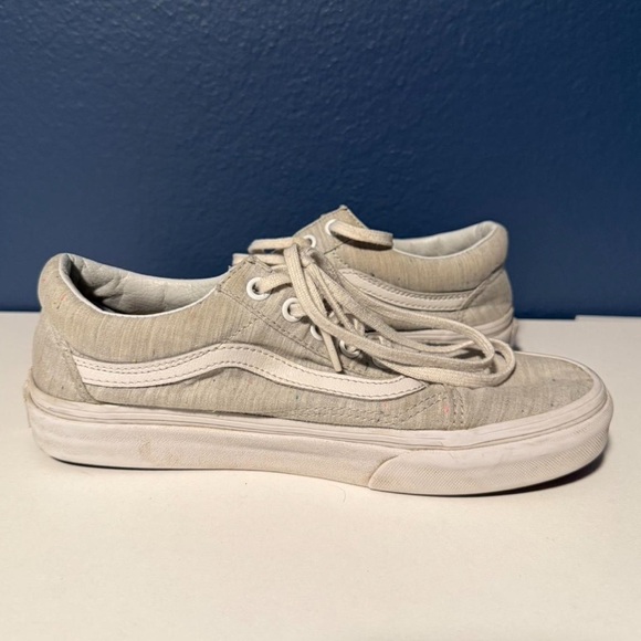 Vans Old Skool Light Gray With Small Flecks Size 7.5 - Picture 5 of 7